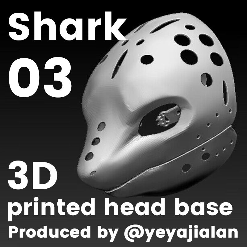 Shark03 3D printed head base